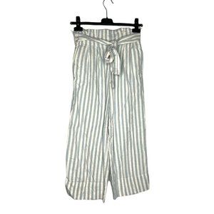 Madewell Paperbag Wide Leg Pants Bayside Stripe XS